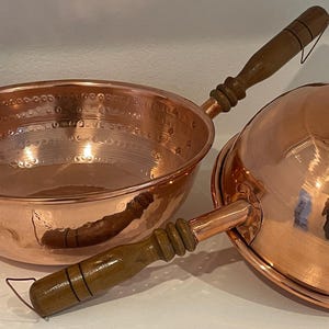 2 Piece Copper Woks  with Rauli Wood Handle