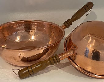 2 Piece Copper Woks  with Rauli Wood Handle