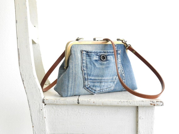 denim purse