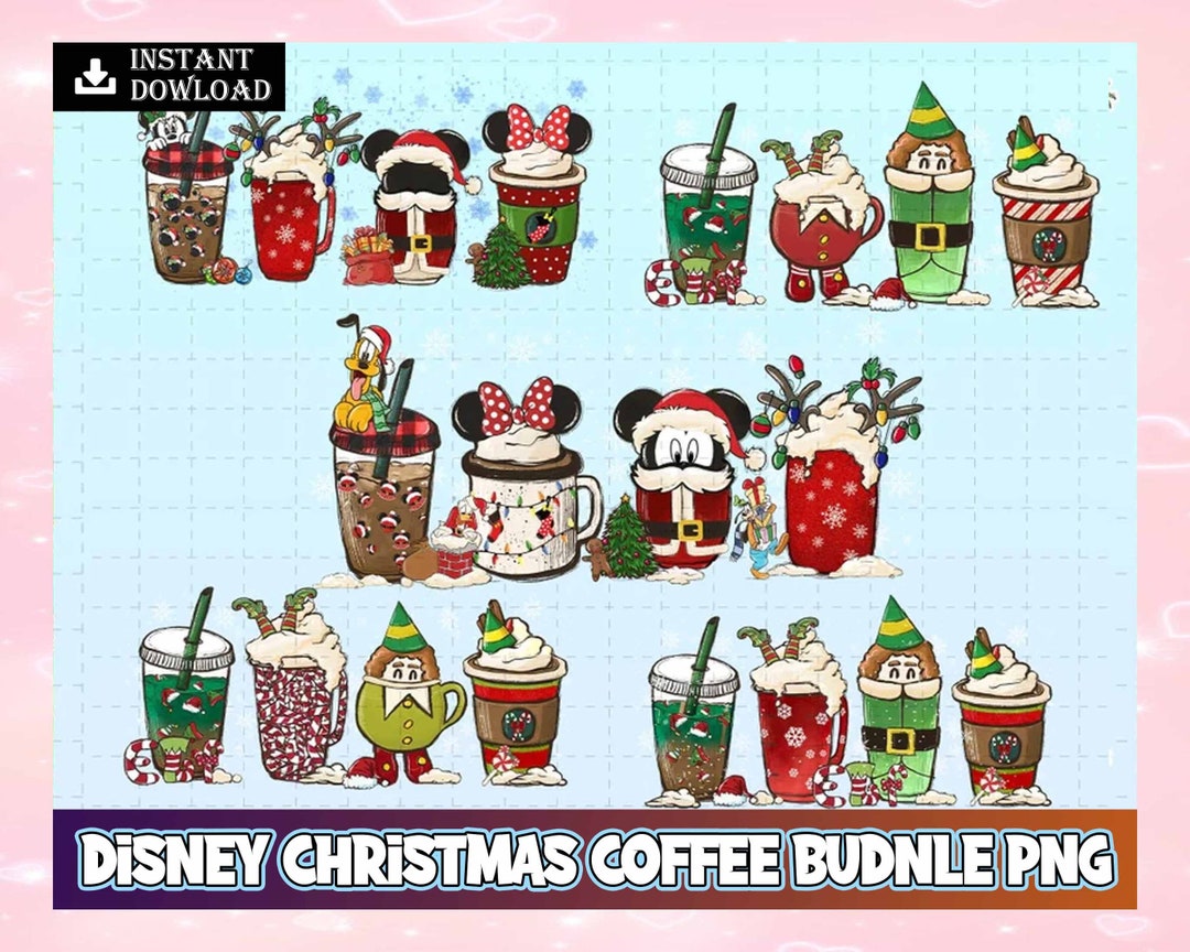 Christmas Coffee Latte PNG Bundle Png Christmas Coffee Png - Etsy