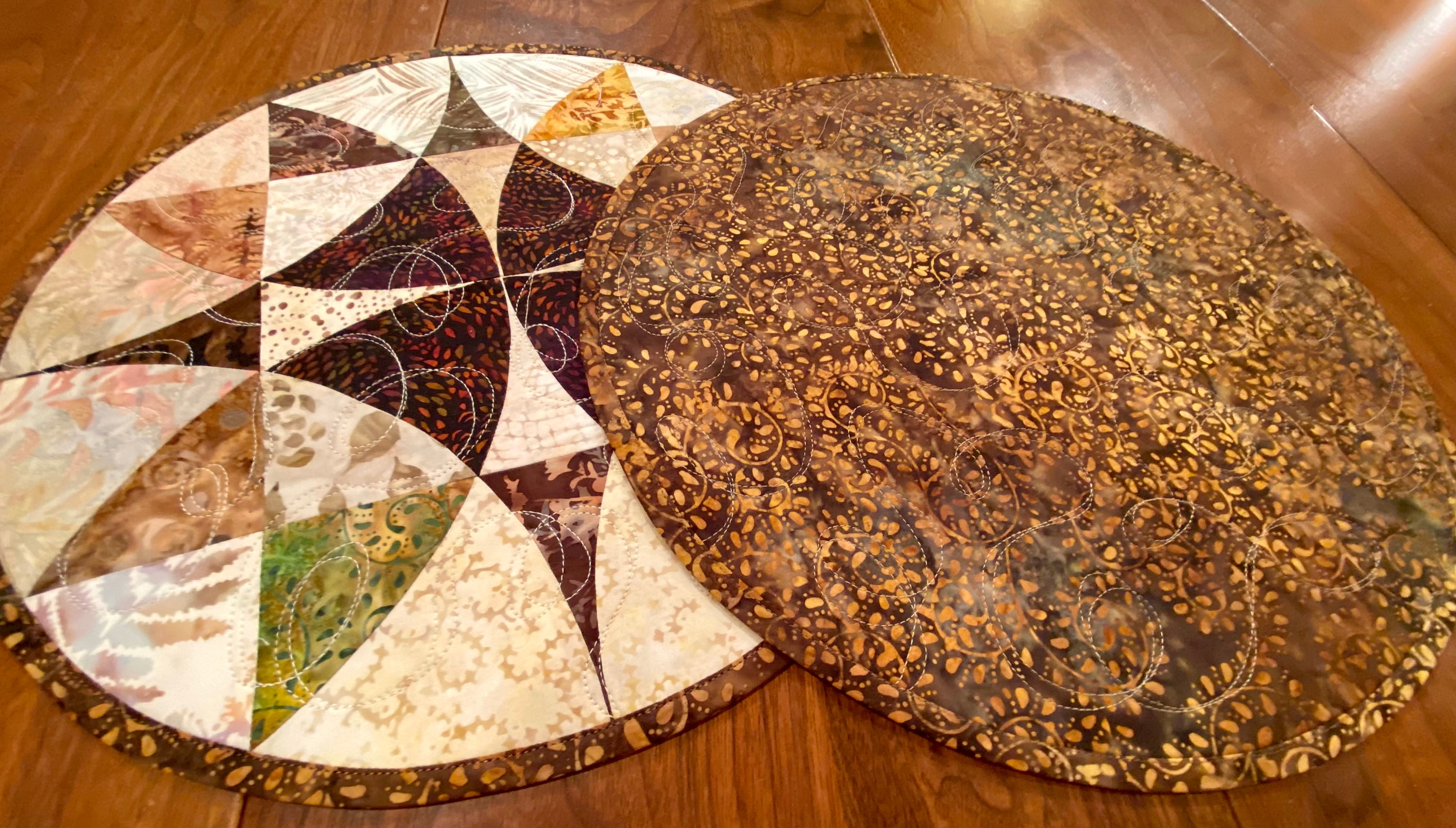 Earthy Fall Colors in a Placemat Set of 6 Etsy