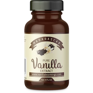 Pure Vanilla Extract - Made with Bourbon Madagascar Vanilla Beans - For Baking, Desserts, Home Cooking and Chefs
