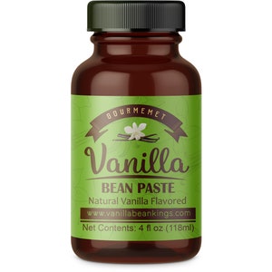 Vanilla Bean Paste for Baking and Cooking - Gourmet Madagascar Bourbon Blend made with Real Vanilla Seeds