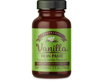 Vanilla Bean Paste for Baking and Cooking - Gourmet Madagascar Bourbon Blend made with Real Vanilla Seeds