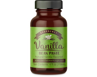 Vanilla Bean Paste for Baking and Cooking - Gourmet Madagascar Bourbon Blend made with Real Vanilla Seeds