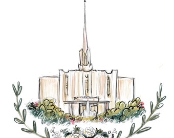 Jordan River Temple Printable - Etsy