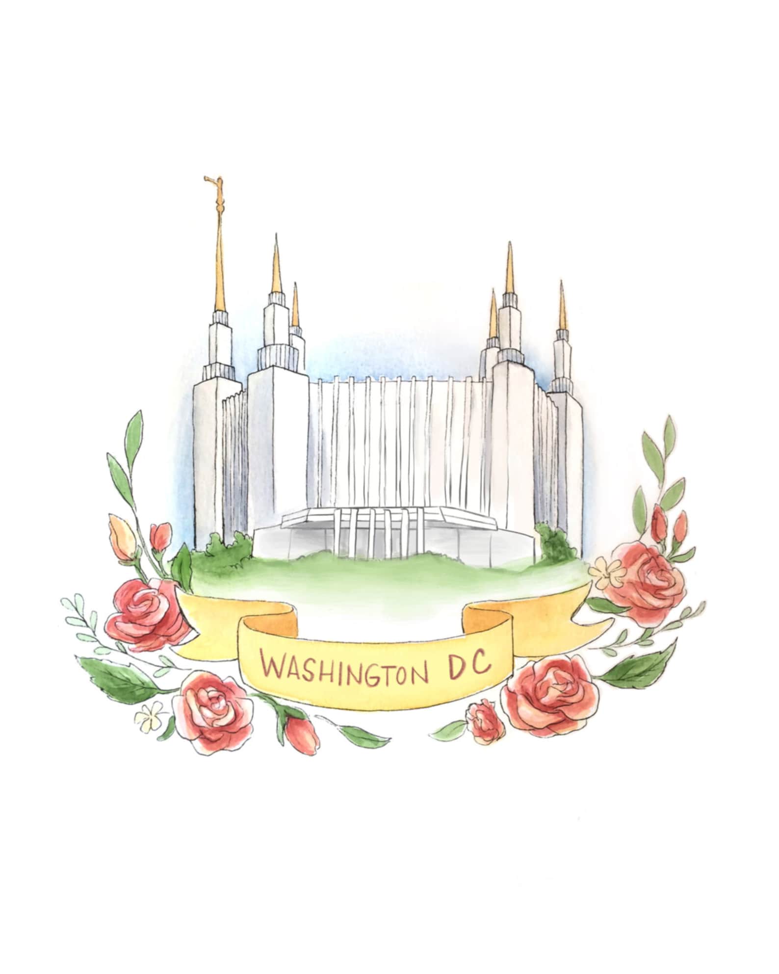 Washington DC LDS Temple, Mormon, - Etsy