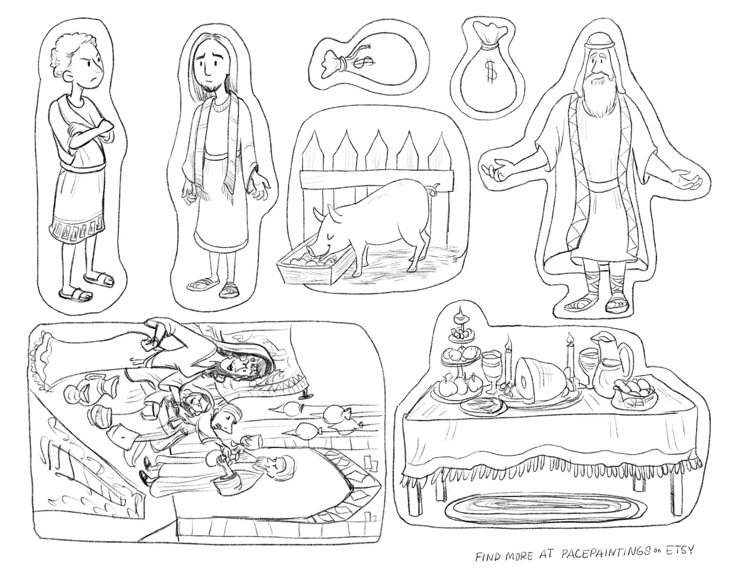 Parable of the Prodigal Son Bible Story Teaching Tool LDS - Etsy