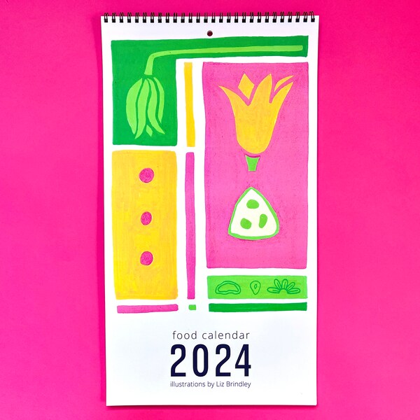 2024 Kitchen Wall Calendar Etsy