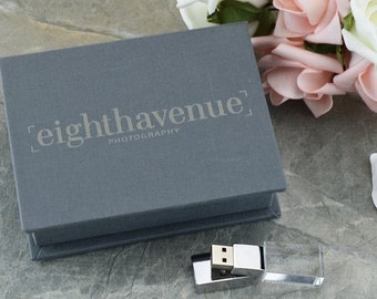 Clé USB Cadeau Mariage Avec Boîte - Gravure Personnalisable, USB 3.0 64 Go - Idéal Photographe Ou Souvenir