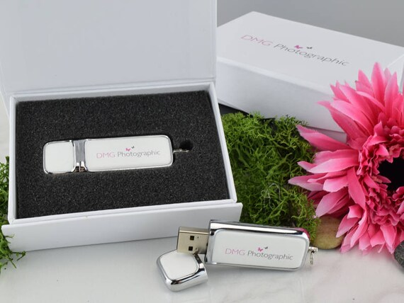 10 PCS LOT Crystal USB Flash Drive 128GB Free Custom Logo Pen Drive 64GB Creative Photography Wedding Gifts Memory Stick 32GB