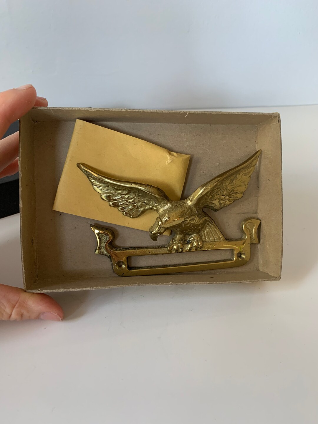 Vintage Brass Eagle Mail Slot, Guard, Wall Mount. Stamped 716E Etsy