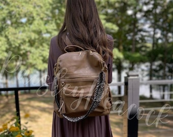 Madi Convertible Bag Madi Convertible Bag | Leopard Strap | Backpack | FREE  main image 4
