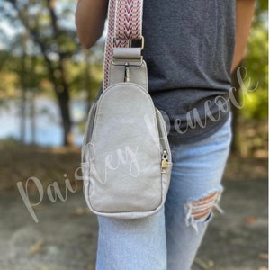 Bradley Crossbody Sling Purse/ Trendy Boutique Handbag/ Vegan Leather Sling  Backpack/ Sling Backpack with Guitar Strap