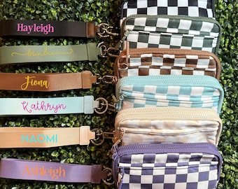 Millie-Keychain Wristlet with Personalized Wrist Lanyard| Wallet Cardholder| ID Keychain Lanyard| Personalized Wallet| Personalized Wristlet