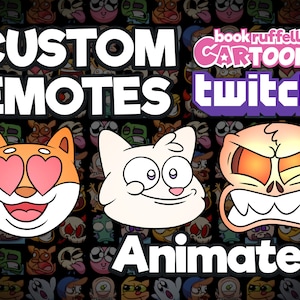 BENUTZERDEFINIERTE Animierte Emotes für Twitch - Benutzerdefinierte Emoji Emotes - Animierte Twitch Emotes - Discord Youtube Kick Twitch Emotes