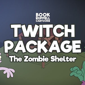 Full Animated Overlay Twitch Pack! - Zombie Shelter - Stream Overlays for Twitch - Animated Overlay - Twitch Panels - Animated Alerts