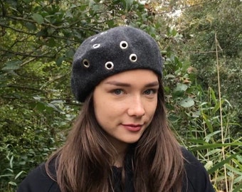Needles Faux Boa Beret グレー Needles】FAUX BOA BERET | EDISTORIAL STORE