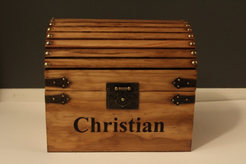 Childs lockable treasure chest Lockable gift box Treasure Etsy