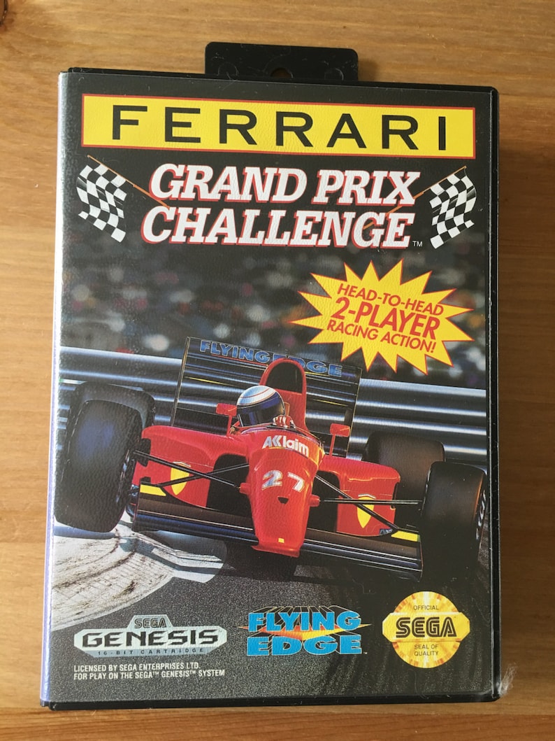 Ferrari Grand Prix Challenge 1992 Sega Genesis Flying Edge 1990/'s