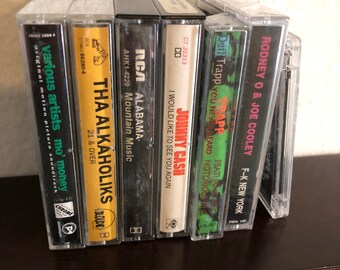 You Pick Cassette Tape 2Pac Biggie Mo' Money Johnny Cash DJ Quik Alabama Rodney O Joe Cooley Tha Alkaholiks