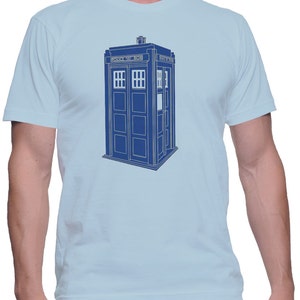 Doctor Who Shirt Dr Who T-Shirt Tardis Police Box Shirt Dr Who Christmas Gift Doctor Who Birthday Gift Nerd Shirt Geek Shirt Time Travel Tee