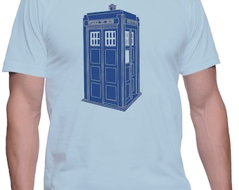 Doctor Who Shirt Dr Who T-Shirt Tardis Police Box Shirt Dr Who Christmas Gift Doctor Who Birthday Gift Nerd Shirt Geek Shirt Time Travel Tee