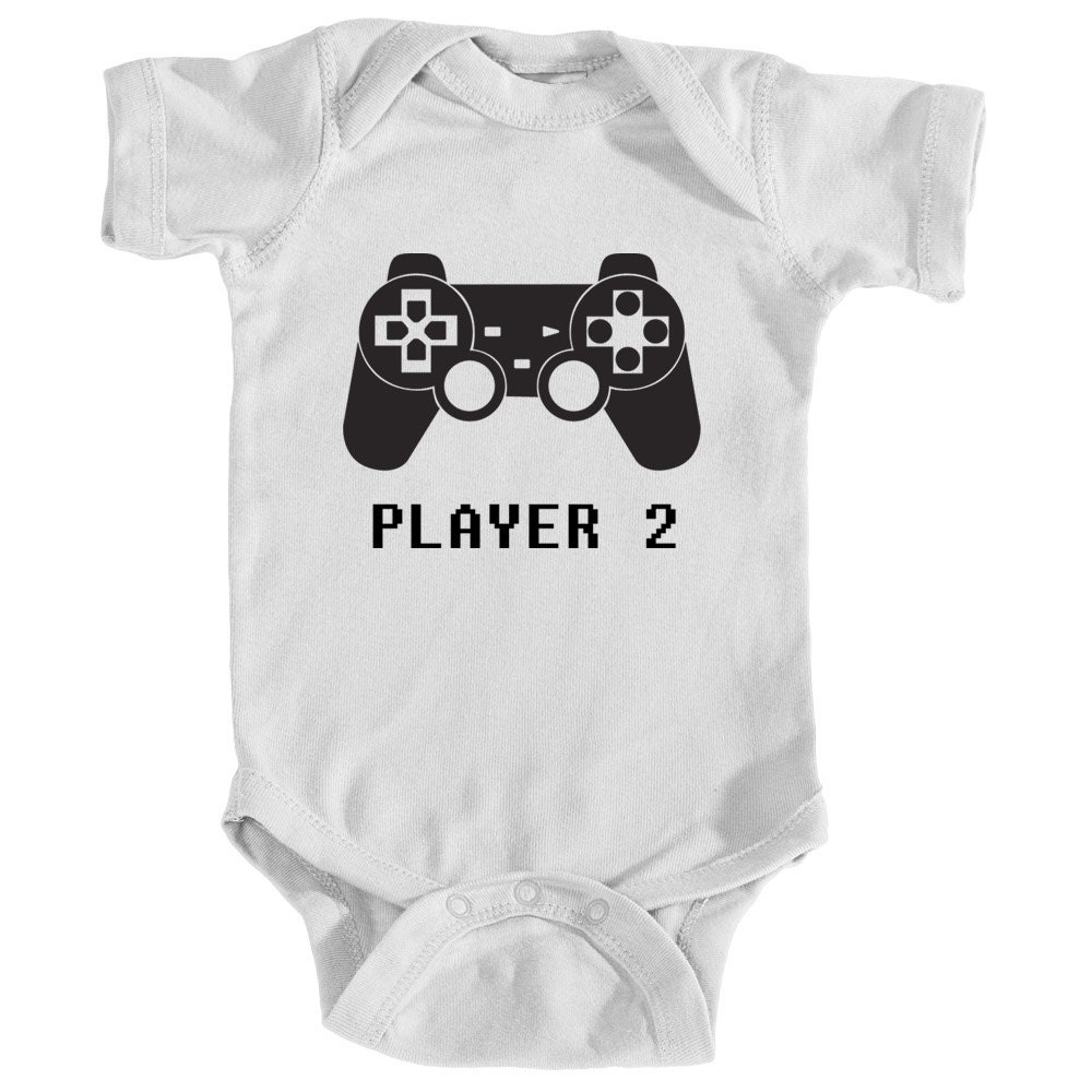 player 1 player 2 shirt and onesie
