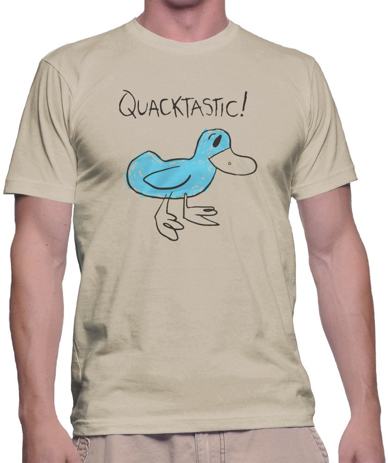 T-shirt Quacktastic Adam Sandler Movie anatra blu camicia Billy Madison cam...