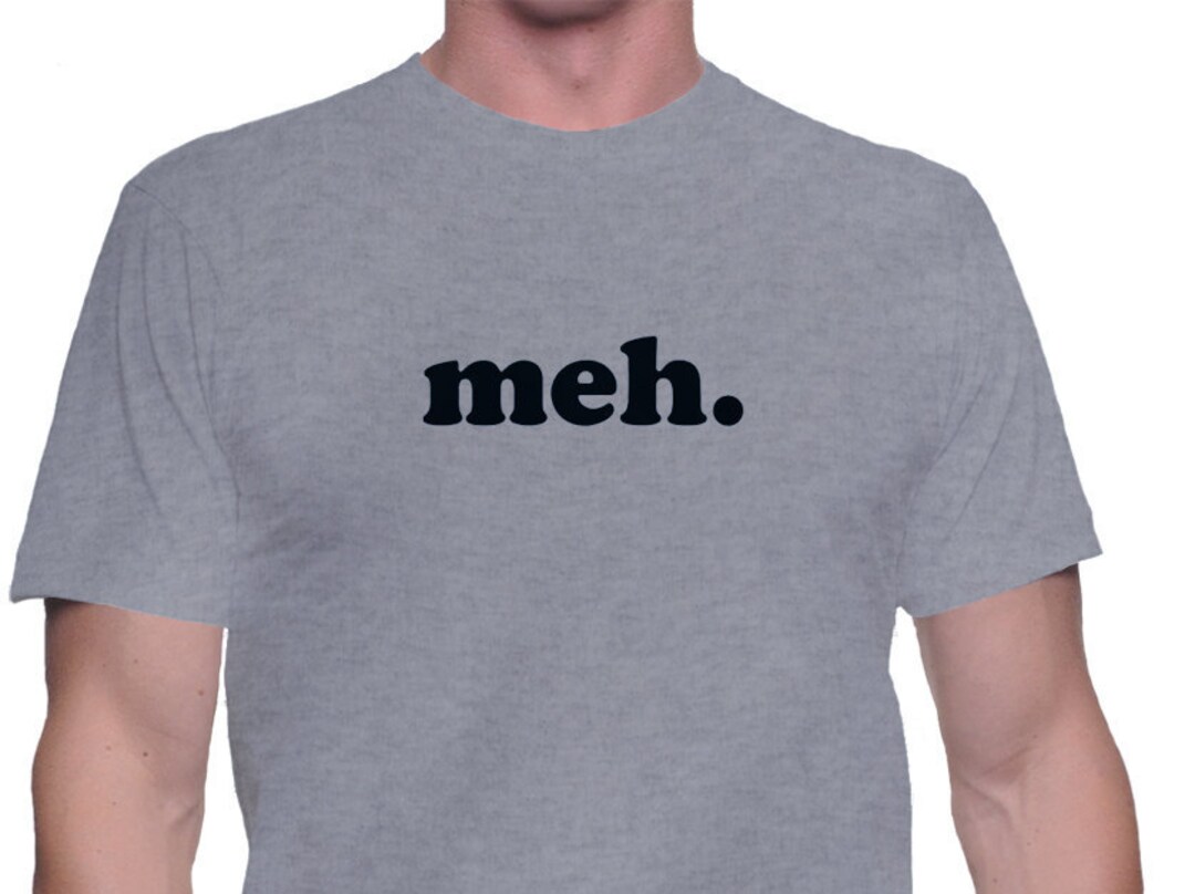 Meh Shirt T-shirt for Non Social People Funny Introvert Tshirt - Etsy