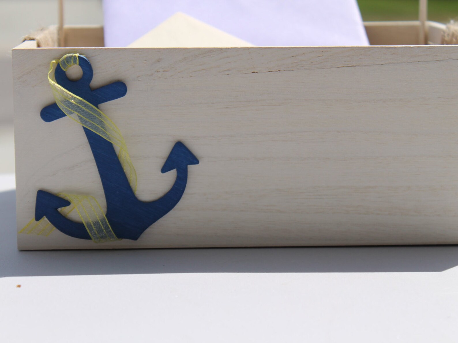 Nautical Wedding Card Box Customizable Wedding Cardholder Etsy