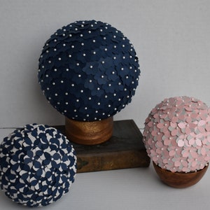 Paper Hydrangea Flower Pomander - Handmade Wedding/Baby Shower/Bridal Shower/Party Centerpieces, Elegant colored centerpieces