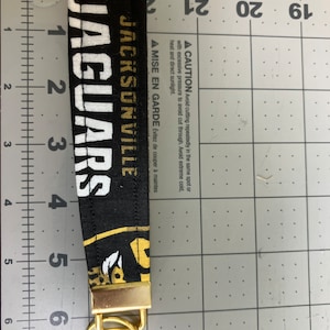 Jacksonville Jaguars key fob wristlet
