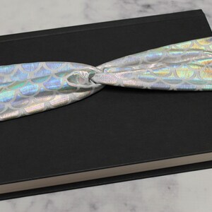 Silver Metallic Scales Faux Knot Headband