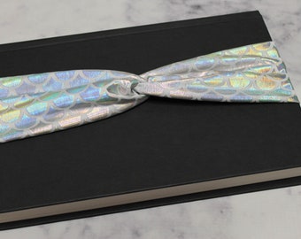 Silver Metallic Scales Faux Knot Headband