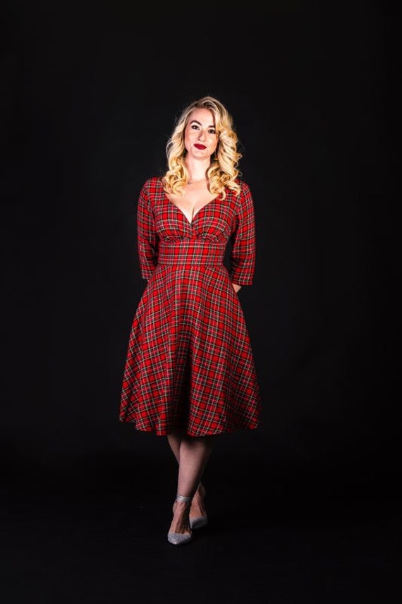 50s style christmas dress