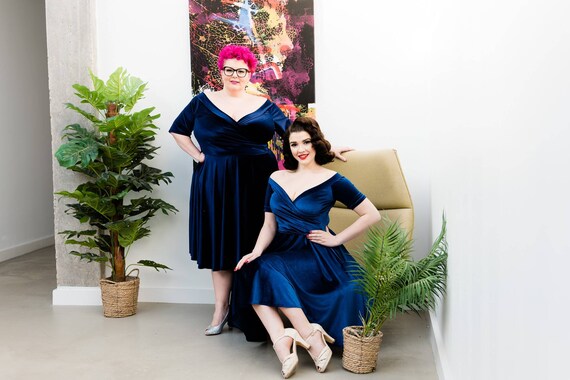 Velour party clearance dress