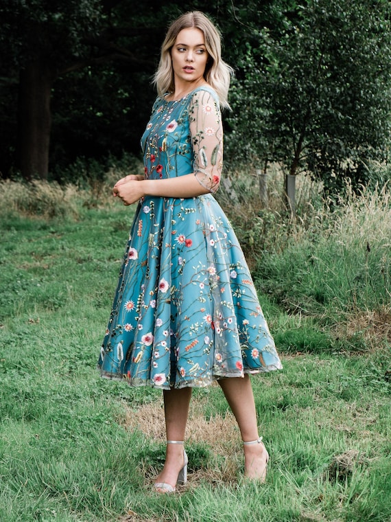 Ted Baker Oceanne Elegance Full Skirt Dress Floral Size Ted