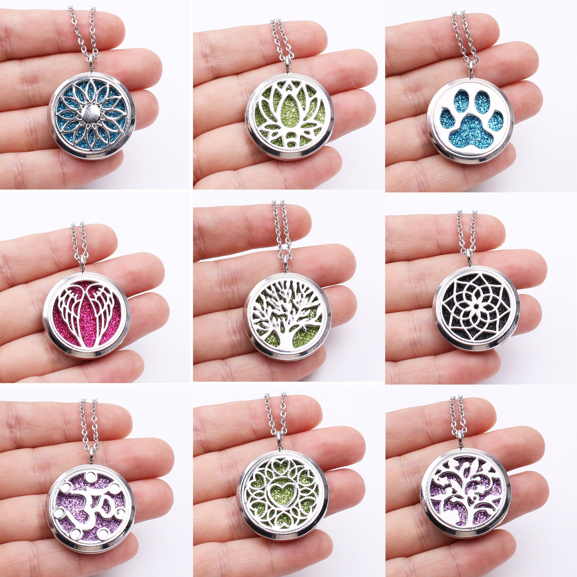 925 Sterling Silver Photo Lockets Aromatherapy Perfume Diffuser Locket –  Bling Jewelry