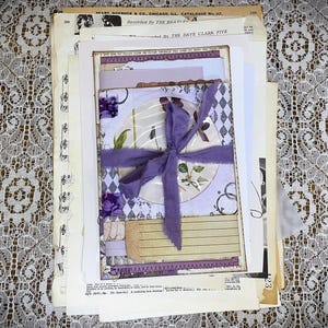 Junk Journal Bundle - Handmade Vintage Junk Journal Flip Book- Junk Journal..