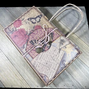 Vintage Handmade Butterfly Travel Junk Journal -Ready to Use Junk Journal