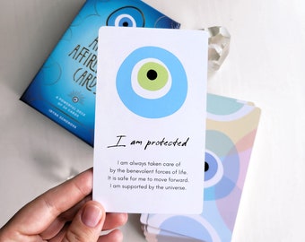 Cartes d'affirmation Amulette - Puissant jeu de cartes pour l'amour-propre et des changements de vie positifs, Jeu de cartes Oracle Cartes Empath