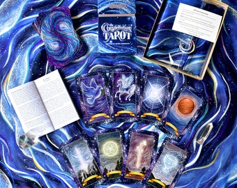 The Constellation Tarot Set - Tarot Deck & Altar Cloth - Tarot Cards  Altar Cloth Tarot Deck Tarot Cloth Reading Cloth Set, Birthday Gift