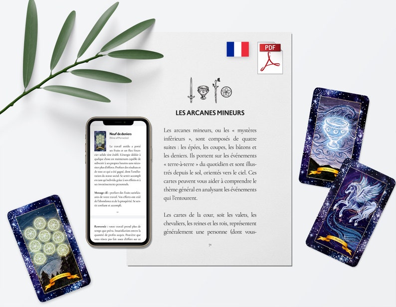Tarot Guidebook FRENCH Digital PDF The Constellation Tarot Booklet of Tarot Meanings, Tarot Cards, Tarot, Tarot Français, Jeu de tarot image 5