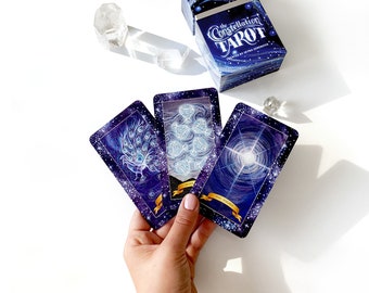 Le tarot de la Constellation : jeu de cartes de tarot, jeux de tarots, jeu de tarots Oracle Cards et guide pour débutants et lecteurs avancés