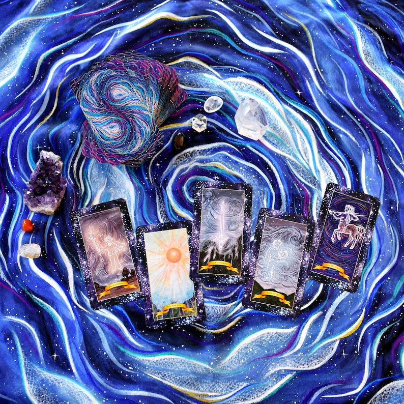 Le tarot de la Constellation : jeu de cartes de tarot, jeux de tarots, jeu de tarots Oracle Cards et guide pour débutants et lecteurs avancés image 3