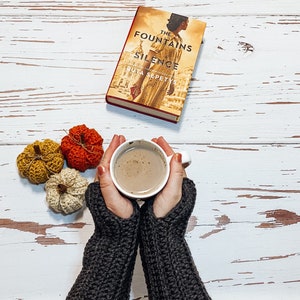 Fingerless Ribbed Winter Gloves, Arm Warmers, Touchscreen Gloves, Mittens, Winter, Stocking Stuffer, Brown Crocheted Gloves, iPhone Gloves