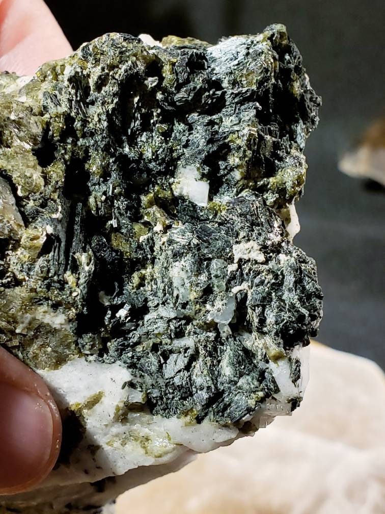 Epidote on Albite #2 From Pakistan - Etsy