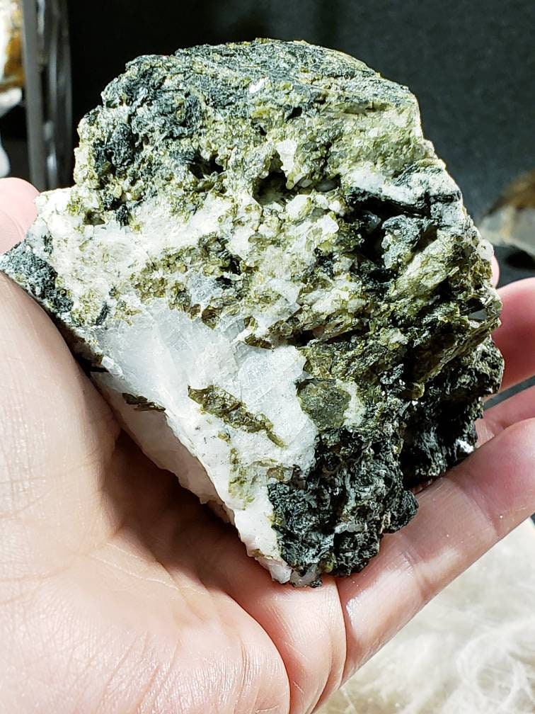 Epidote on Albite #2 From Pakistan - Etsy
