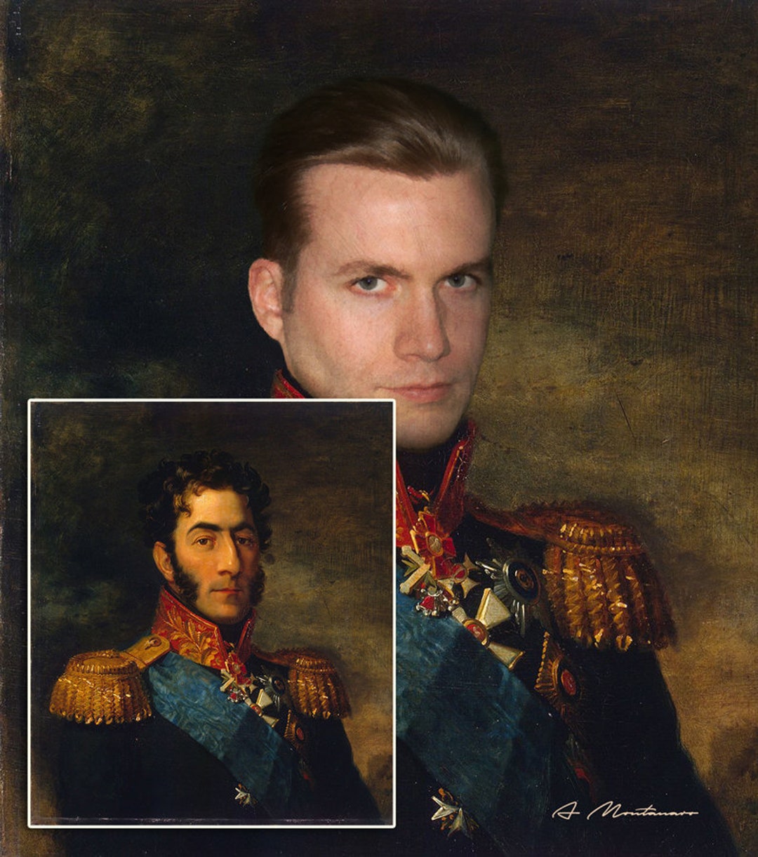 The General Painting, Personalized Custom Portrait in Classical Art